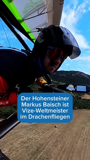 Reutlinger General-Anzeiger | GEA on Instagram: "🥈Der Hohensteiner Markus Baisch hat sich vor wenigen Tagen bei den Drachenflug-Weltmeisterschaften in Ager/Spanien überraschend den Vize-Weltmeistertitel in der Starrflügelklasse gesichert hat. Das deutsche Team gewann ebenfalls Silber hinter Österreich und vor Spanien. 💬 »Am schönsten ist es, mit den vielen Geiern zu fliegen. Sie kommen manchmal so nahe, dass man sie anfassen könnte«, sagt Markus Baisch, der in diesem Jahr bereits deutscher Mei