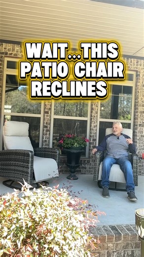 Comfortable Wicker Recliner Chair with Side Table