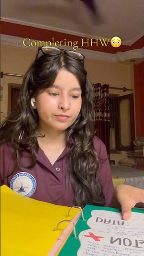 Completing my HHW episode 1 #minivlog #class12th #vlog #exam #trend #grwm #unboxing