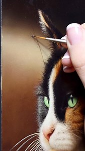 7.3K views · 16K reactions | The last of the whiskers ‍⬛ #oilpainting #painting #cat #portrait #oilpaint #painter #realism #details #artwork #artist #paint #animalart | Artist Charlotte Gridley | Facebook