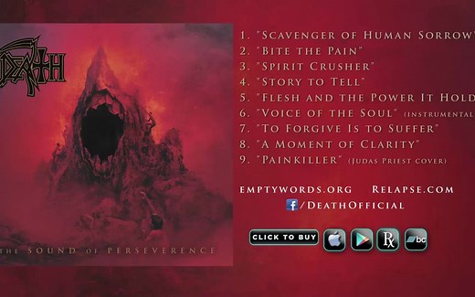 传奇金属乐队 DEATH - _The Sound of Perseverance_ Reissue (Full Album Stream)(1080P_HD)