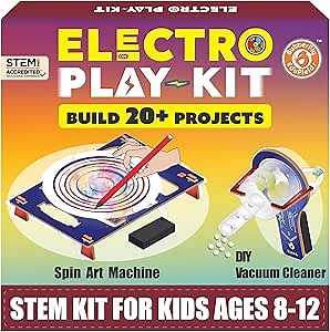 Butterfly EduFields STEM Kit for Kids Ages 8-10-13 | Build 20+ Motor Machines & DIY Engineering Projects | Educational Science Kit for Boys & Girls | Fun STEM Toys for Ages 8-10 | Robotics Learning