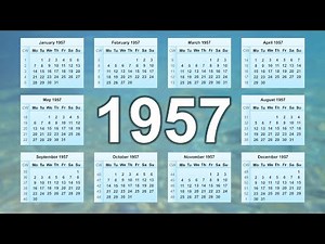 1957 Calendar
