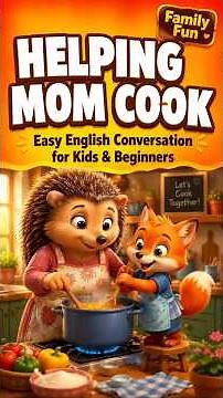 Learn English in the Kitchen | Pip Helps Mama Hazel Cook #learnenglish #animation