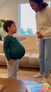 A little kid copies his grandpa’s belly and style 😄☺️🌿 #toddlertalk #baby #funny #fbreels | Little Laughs Club