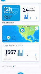 The all-new Activity Map lets you visualize your dives on a global map. Easily see all your dive hotspots with color-coded indicators for different modes! Download Oceanic on the App Store! For tutorials and FAQs click here: https://www.oceanicworldwide.com/oceanic-plus/ | Oceanic Worldwide