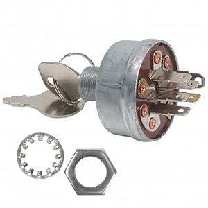 1686734SM Ignition Switch Fits for Snapper Pro Ferris Cub Cadet Ryobi Troy-Bilt Wizard MTD, 3 Positions 6 Terminals Mower Key Starter for 5020927 S150XT SW30 SW35 S200XT S150X S200X S50XT S75XT S75X