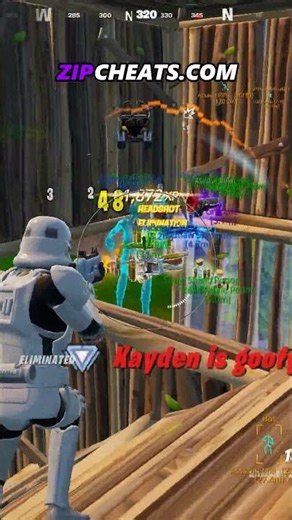 Wallhack + Aimbot = Easy Wins #fortnite