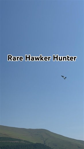 Rare Hawker Hunter, Lap 2, at the Mach Loop