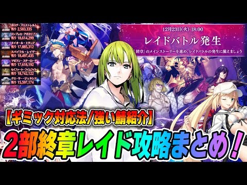 [FGO] Part 2 Final Chapter Raid (Total War/Battle against Seven Pillars) Strategy Guide! Who are ...