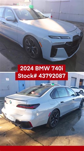 Head on over to iaai.com now to get your bid in on this 2024 BMW 740i. Auction is on Wednesday, January 21st at 11am CST. Located in ACE Carson, CA. #bmw #bmw740i #iaa #iaai #iaaiauctions