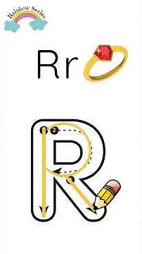 Letter R - Learn to Write the Letter R | Easy Handwriting for Kids