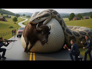 Giant Python Attacks Buffalo in Mountain Farmhouse – Heroic Rescue Story”