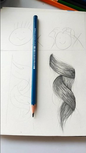 How to Sketch Hair ✏️ | Realistic Hair Drawing Tutorial for Beginners | Easy Pencil Art