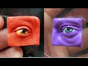 How to sculpt eyes in polymer clay