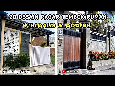 20 Minimalist & Modern Home Wall Fence Designs