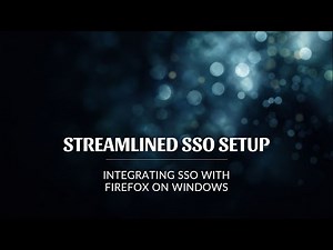 How to configure Single Sign-On (SSO) for Firefox using Intune in device and user context (Windows)