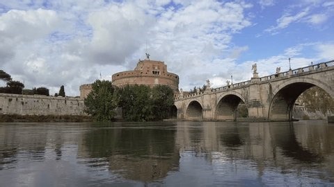 Rome Tiber River Near Castel Santangelo Stock Footage Video (100% Royalty-free) 1111099429 | Shutterstock