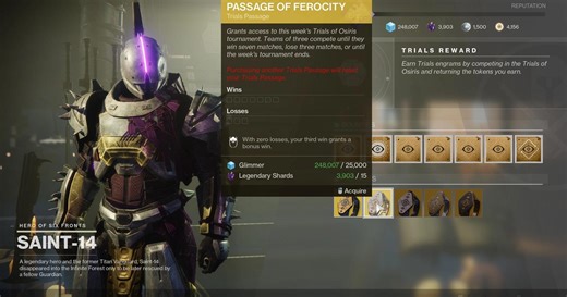Destiny 2 Best Trials Passage Ranked