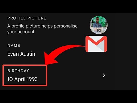 How to Change Date of Birth on Gmail 2025