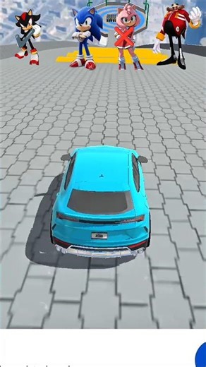 Sonic Crazy Car Crash 💥 Can He Survive? 😱 #shorts #shortsfeed