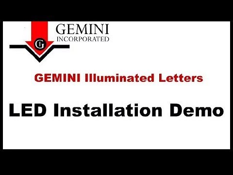 LED Illuminated Letter Installation Demo