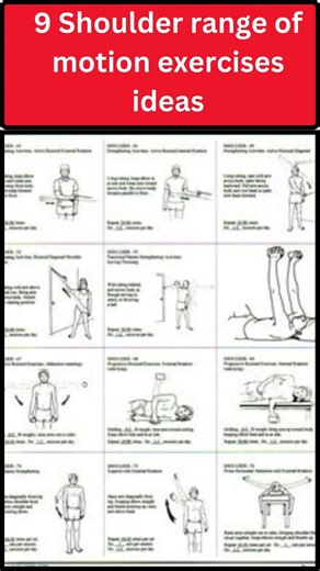 9 Shoulder range of motion exercises ideas #motivation #shoulder #sports #lifestyle #tips