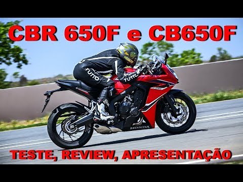 CBR 650F CB 650F 2018 Teste Review Apresentação completa