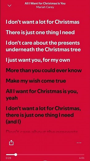 Mariah Carey - All I Want for Christmas Is You (Lyrics) #spotify #popular #trending