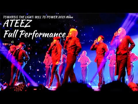 [4K] TOWARDS THE LIGHT: WILL TO POWER 2025 TOUR MILAN - ATEEZ FULL PERFORMANCE ATINY VIP EXPERIENCE