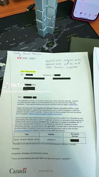 Study permit extension and Visitor record timeline #fyp #overseashavenimmigration #newfoundlandandlabrador #studypermitextension #visitorrecord