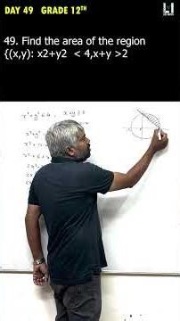 Day 49 - Grade 12th | Application of integrals #12thclass #applicationofintegrals