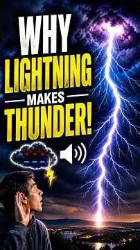 Why Lightning Makes Thunder! 🌩️🔊#shorts