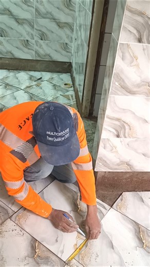 A clever trick to adjust tile angles without mistakes(Ceramic tile installation)