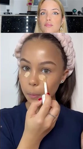 Make-up tutorial by 10 years old 🫶yes or not? #makeup #tutorial #makeuptutorial #girls #cute