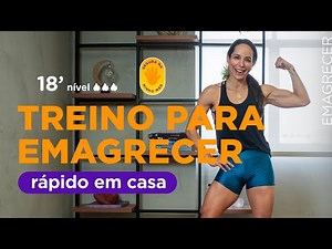 Como perder peso rápido sem sair de casa - treino de 18 minutos - Carol Borba