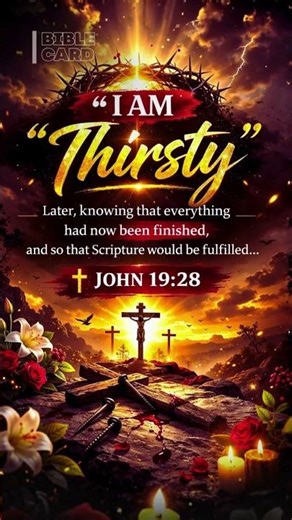 The Last Words of Jesus | “I Am Thirsty” – John 19:28 Bible Verse