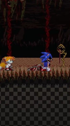 sonic.exe one more time repixeled Tails death