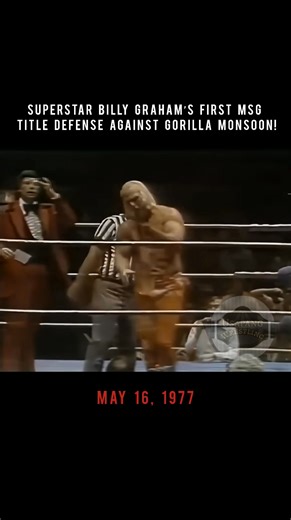 5.5K views · 144 reactions | Superstar Billy Graham’s first MSG title defense against Gorilla Monsoon! (May 16, 1977) | Usapang Wrestling TV | Facebook