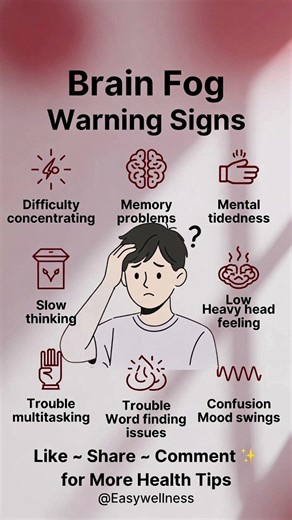 Brain Fog Symptoms You Must Not Ignore | Warning Signs of Mental Fatigue #shortvideo