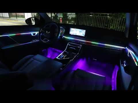 10 in 1 Car LED Acrylic Light Strip RGB Symphony Auto Interior Strip Light