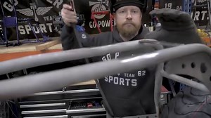 We take a regular Doodlebug Minibike frame and slam it to the ground. New gussets, reworked the frame, and new front suspension kit. Getting everything prepped for the powder coater. | Go Power Sports