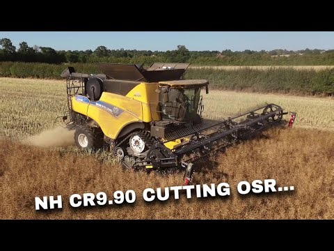 4Kᵁᴴᴰ Harvest 2025: Dennington Hall Farm in OSR, New Holland CR9.90, MacDon FD135, T7.270 etc.