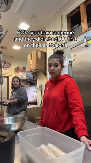 Ever put in so much effort training someone & it all goes out the window? *don’t tell my boss there’s a typo on this, I can’t fix it 🤫* #restaurantlife #restaurantcomedy #restauranthumor #fyp