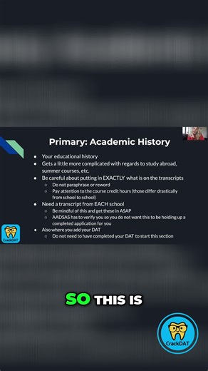 DentalAdmissionTest on TikTok