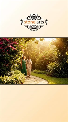 Garden stools that blend style, elegance, and durability — only at Stonearts! #naturalstone #exterior #interior #marble #travertine #gardendesign #outdoor #indoor | Stone Arts Kenya