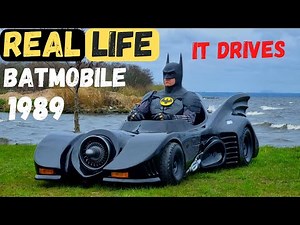 Real LIFE Batmobile Batman 1989. Toy Size - it DRIVES!! How it was built 4K!