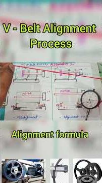 V Belt Alignment | Belt Alignment Formula #alignment #shortsfeed #short