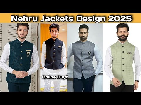 Best Nehru Jackets Design 2025 For Men's | Wedding Waistcoat Colour Combination
