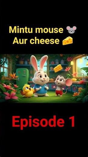 Mintu mouse🐭aur cheese 🧀 |#cartoon | #hindicartoon | #shorts